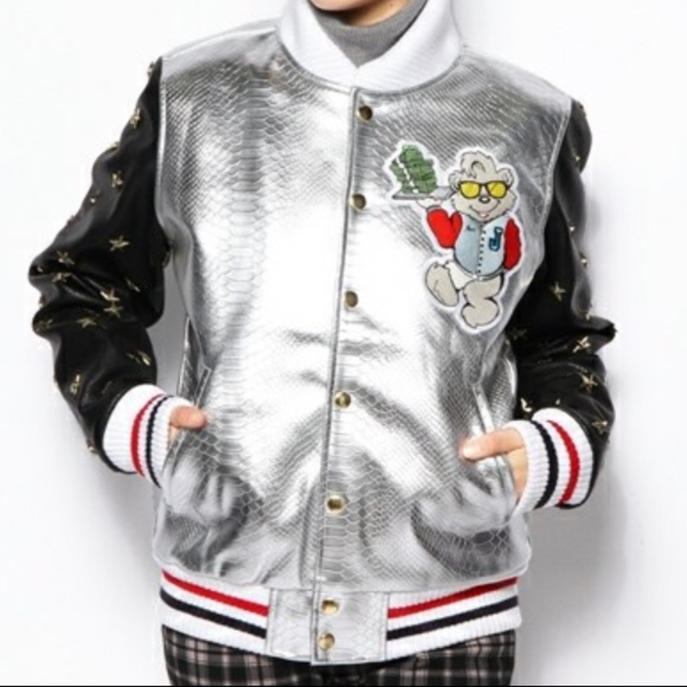 Joyrich  jacket Silver brand new Size M. Joy rich